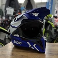 Шлем мото кроссовый Мототека ( MOTOTEKA ) TQ 602 PURPLE/WHITE XS