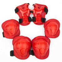 Комплект защиты детский MotoLand (Мотолэнд) HE05044 (M) красный