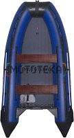 Лодка ПВХ SMarine (Смарин) AIR MAX - 380 (светло - синий/чёрный)
