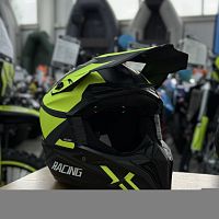 Шлем мото кроссовый Мототека ( MOTOTEKA ) TQ 602 BLACK/GREEN XS