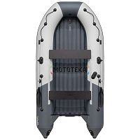Лодка ПВХ Ривьера Компакт 3800 НДНД св.серый/графит