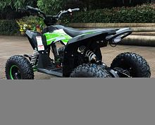 Электроквадроцикл подростковый Motax (Мотакс) Gekkon 1300W чёрный/зелёный (машинокомплект)