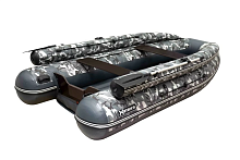 Лодка ПВХ SibRiver (Сибривер) Hatanga (Хатанга) PRO - 360 НДНД (фальшборт) (КМФ серый)