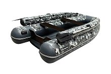 Лодка ПВХ SibRiver (Сибривер) Hatanga (Хатанга) PRO - 390 НДНД (фальшборт) (КМФ серый)