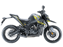 Мотоцикл дорожный Zontes (Зонтес) ZT200 - U1 (4T ZT163ML EFI) 17/17 (2025 г.) серебряный/желтый с ПТС