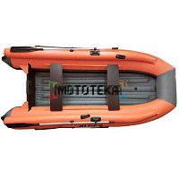 Лодка ПВХ ALTAIR (Альтаир) HD 380 НДНД ФБ с фальшбортом оранжевый/серый
