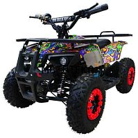 Электроквадроцикл детский Motax (Мотакс) GRIZLIK MINI E1000 красный камуфляж (машинокомплект)