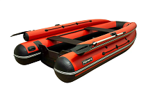 Лодка ПВХ SibRiver (Сибривер) Hatanga (Хатанга) PRO - 360 НДНД (фальшборт) красный/чёрный