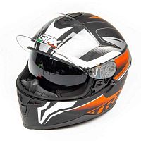 Шлем мото интеграл GTX 5672 (L) #1 BLACK/RED GREY (2 визора)