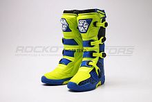 Мотоботы кроссовые SCOYCO (Скойко) MBM009 лайм/синий 42