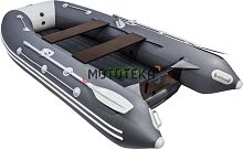 Лодка ПВХ Таймень LX 3400 НДНД графит/светло-серый