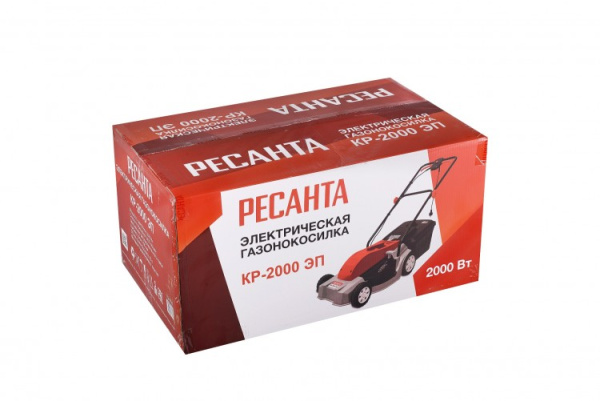 Газонокосилка электрическая несамоходная Ресанта КР - 2000 ЭП | Мототека